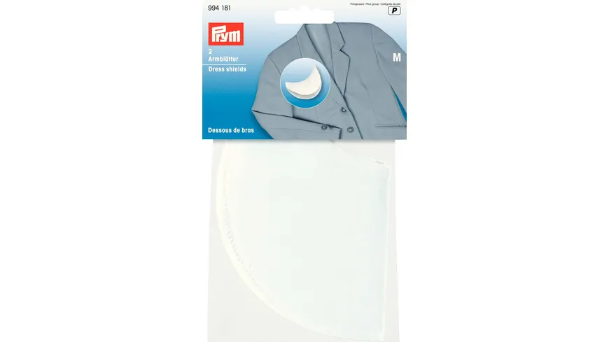 Prym Armblätter M weiß