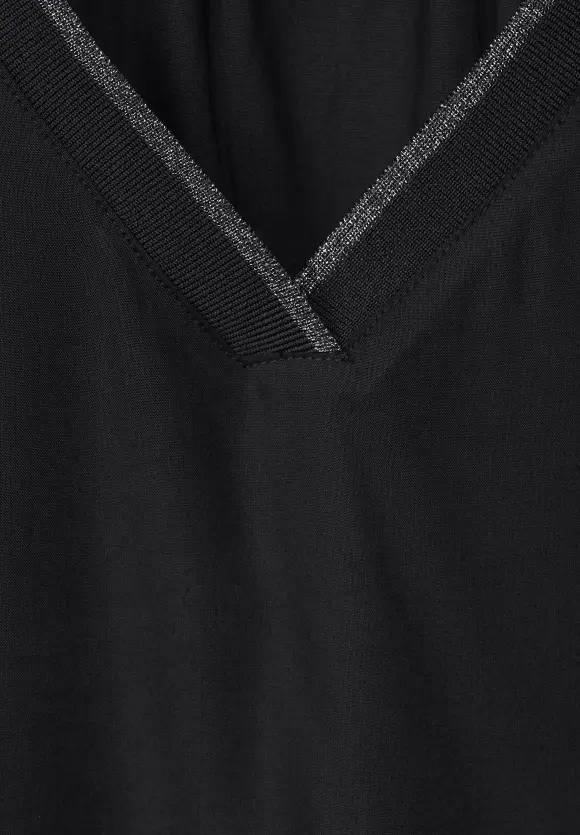 Street One Viskosebluse mit V-Neck