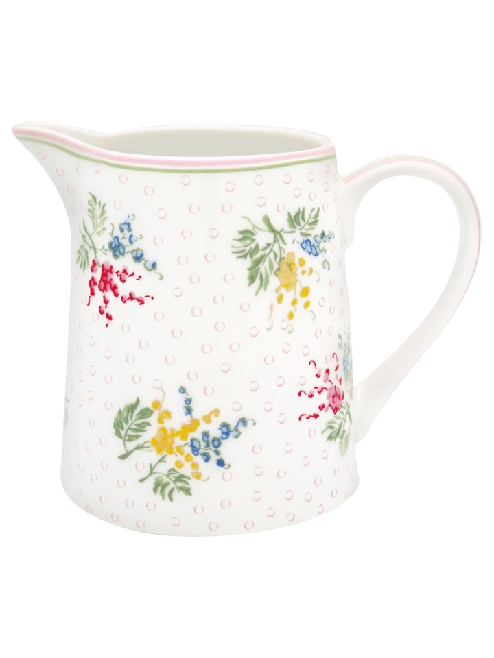 Greengate Krug klein Mira in Weiß / Gelb / Rot / Grün / Rosa günstig kaufen onesize