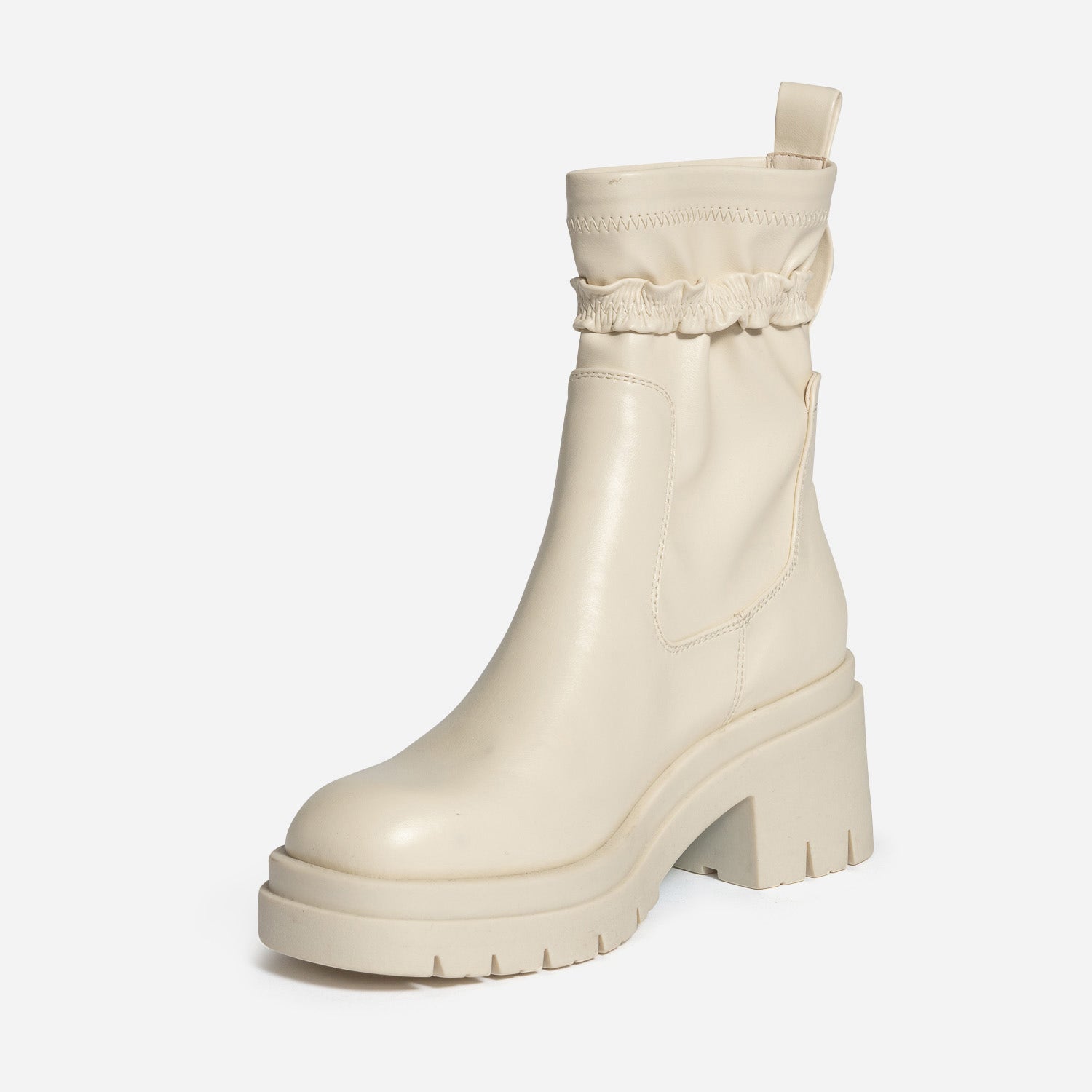 Boots TEXTO écru avec bride amovible