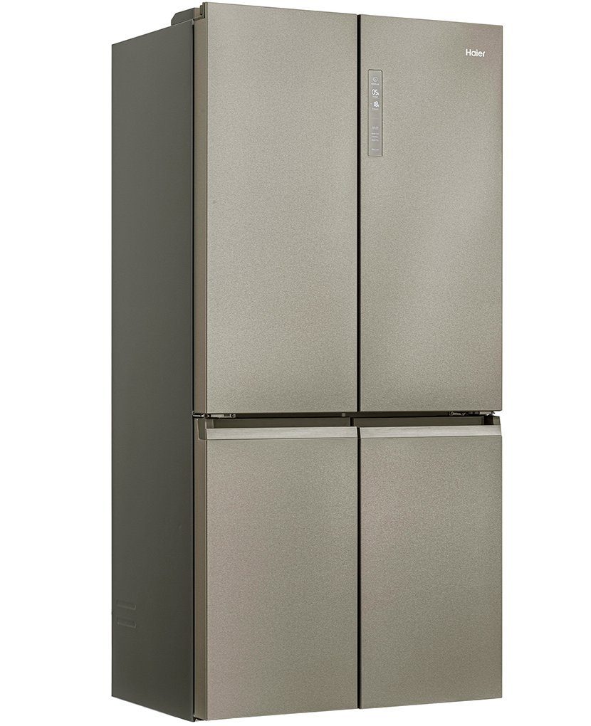 Haier Kühlschrank Edelstahl Look HCR5919FOPG, 190 cm hoch, 90,5 cm breit, MyZone HumidityZone