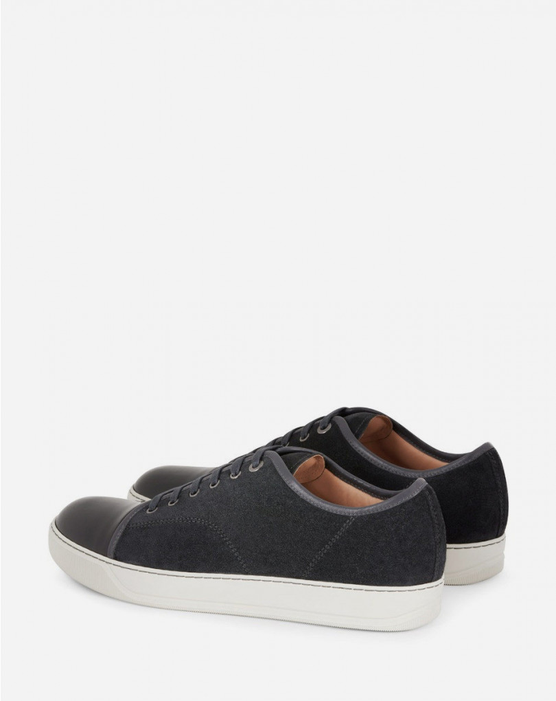 SNEAKERS DBB1 EN SUEDE ET CUIR VERNIS