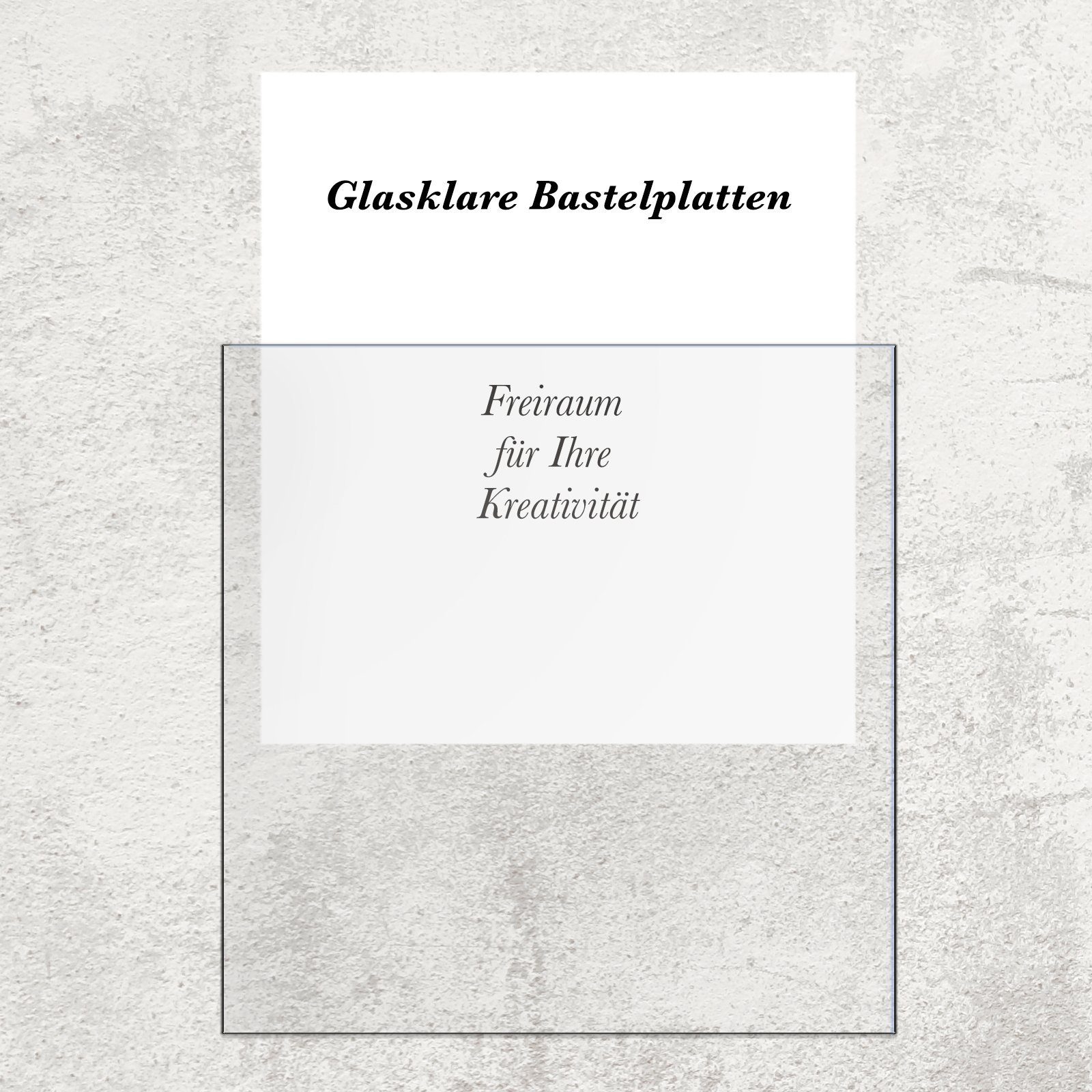 Karat Schneide- und Abdeckplatte Bastel- und Heimwerkerplatte, verschiedene Größen, Transparent & geruchlos