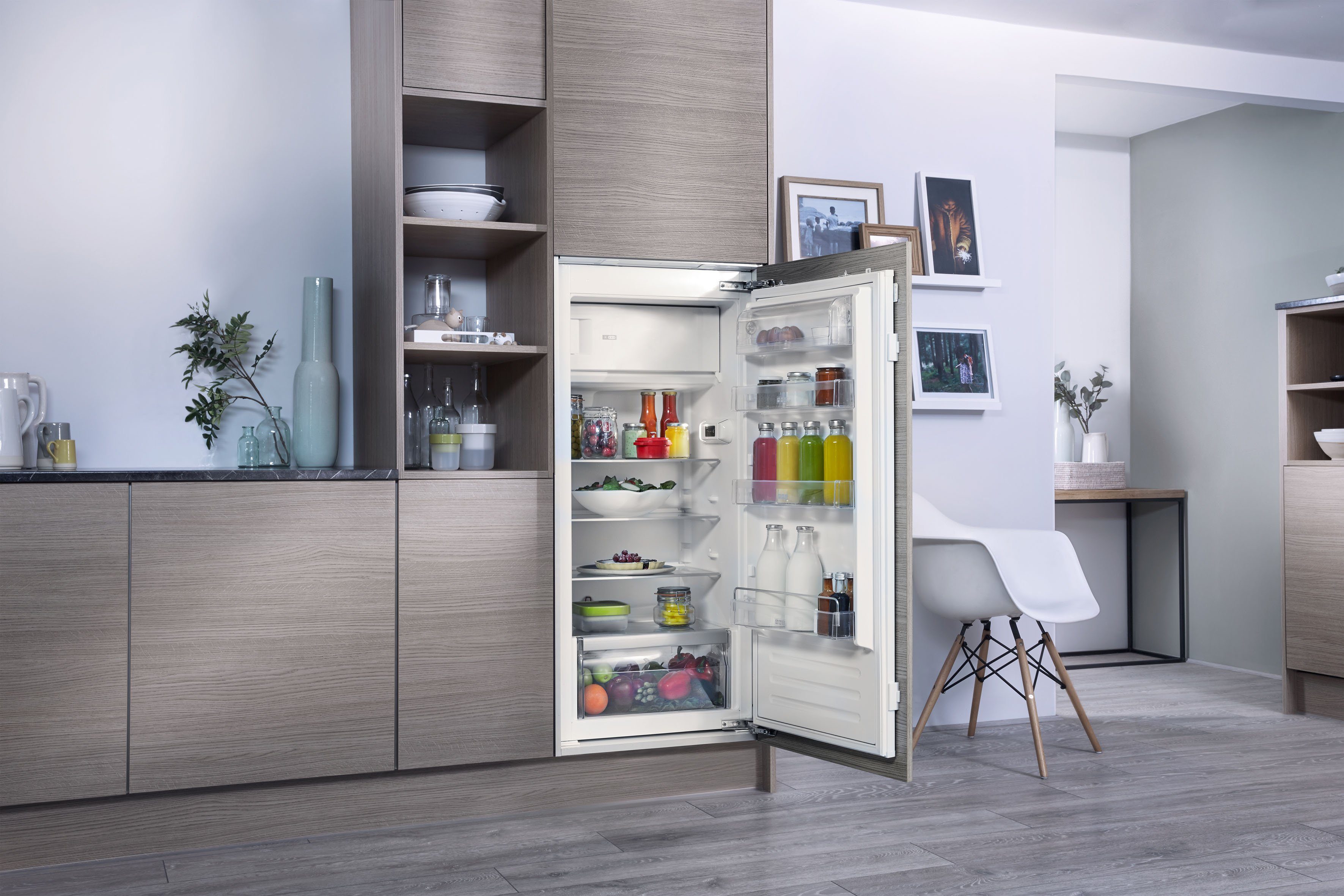 BAUKNECHT Einbaukühlschrank KSI 12GF2, 122 cm hoch, 56 cm breit