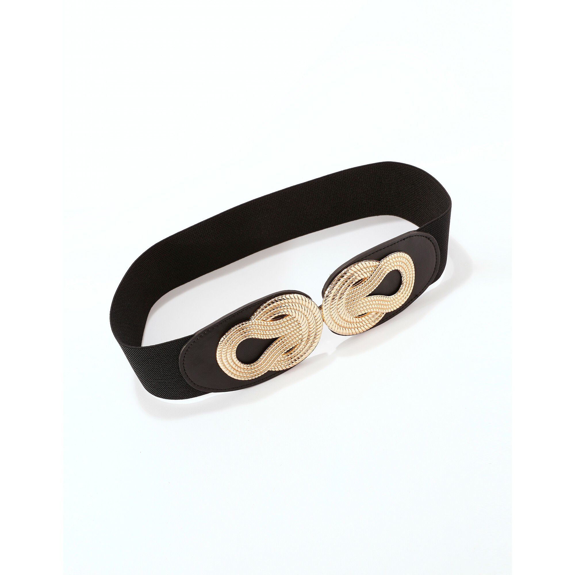 Ceinture élastiquée double boucle