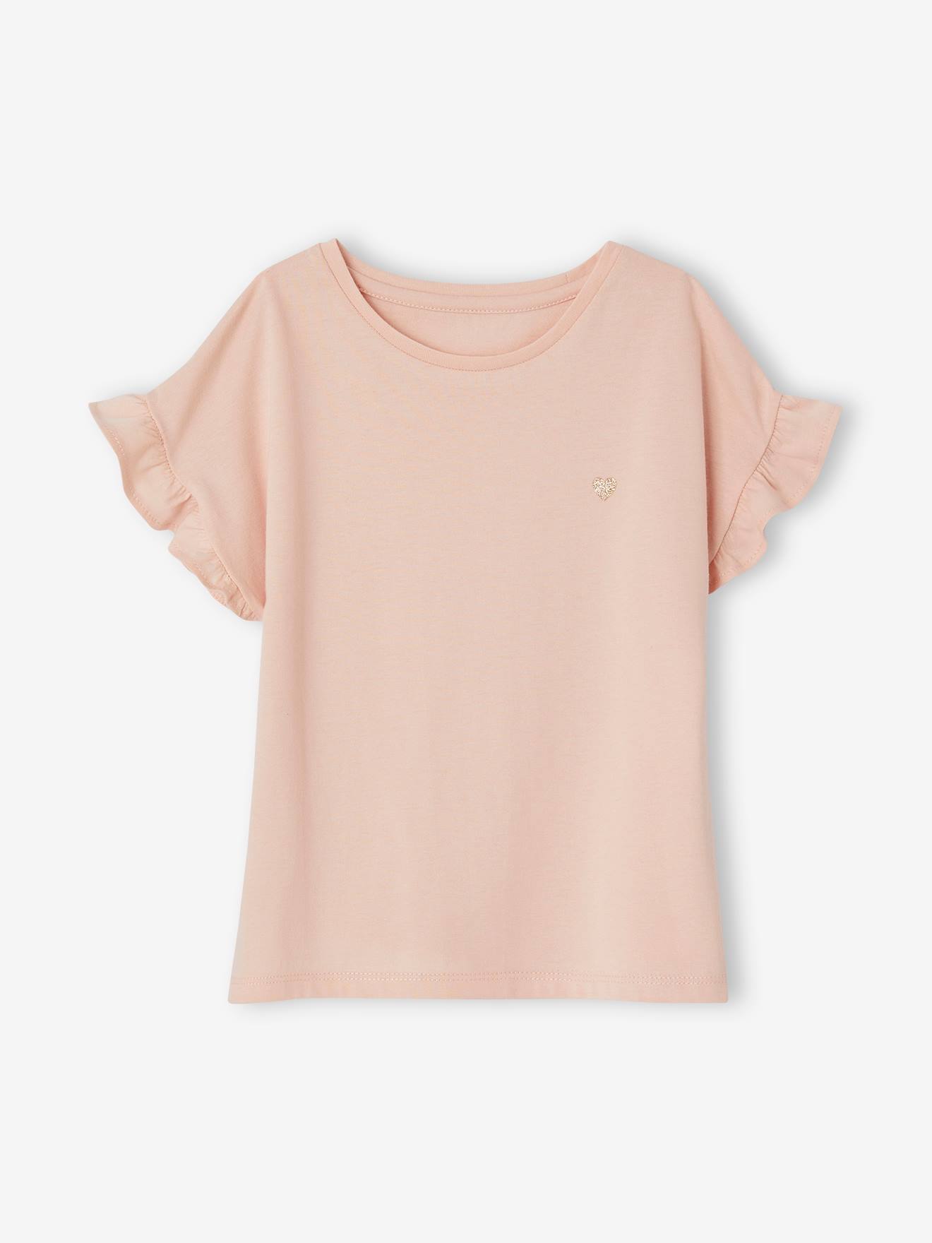 Vertbaudet Mädchen-Set: T-Shirt & Hose - wollweiß
