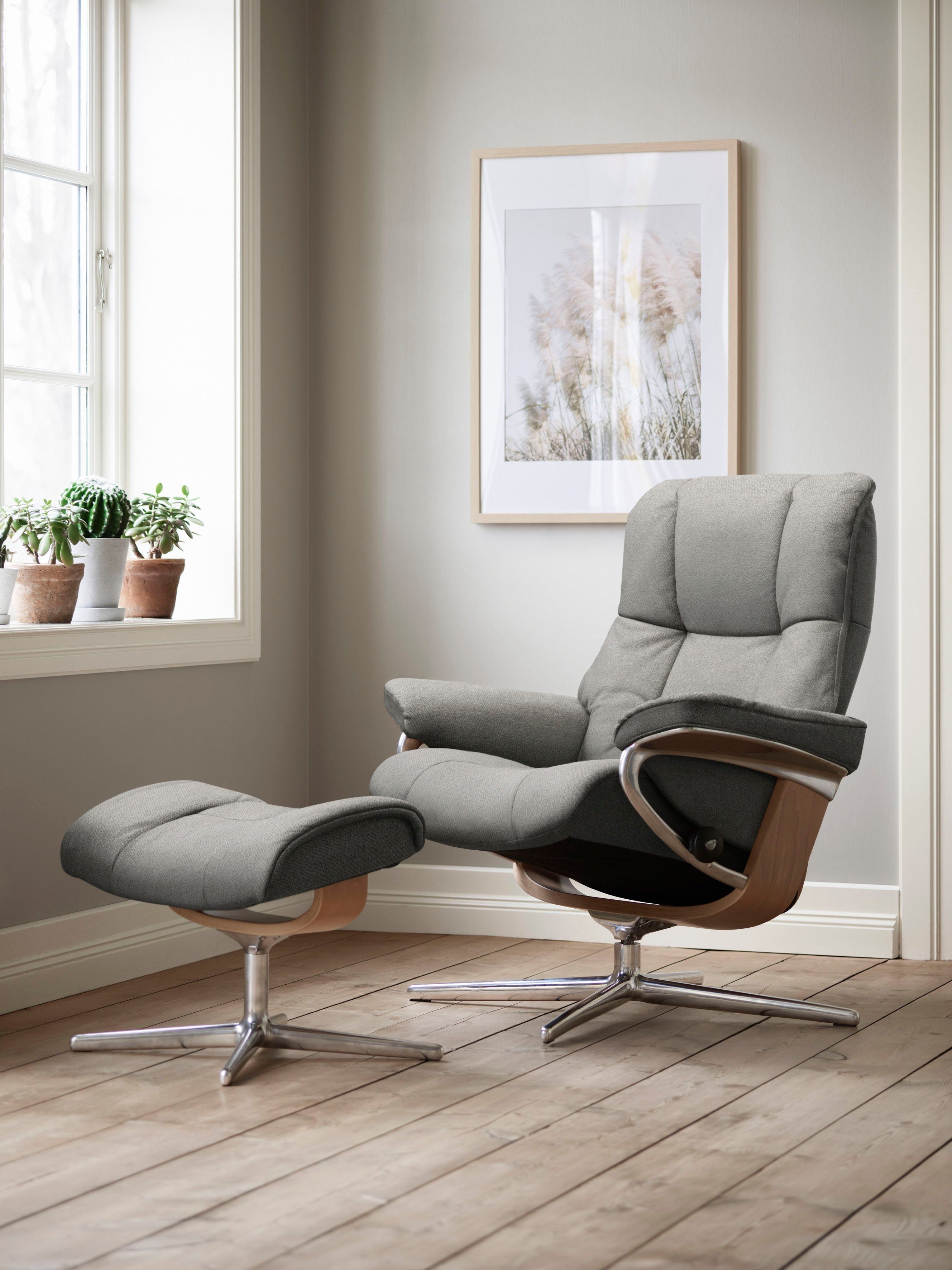 Stressless® Relaxsessel Mayfair, mit Cross Base, Größe S, M & L, Holzakzent Eiche