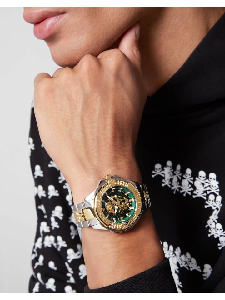 Philipp Plein Philipp Plein Unisex Uhr The $kull Genderless  in gold günstig kaufen onesize