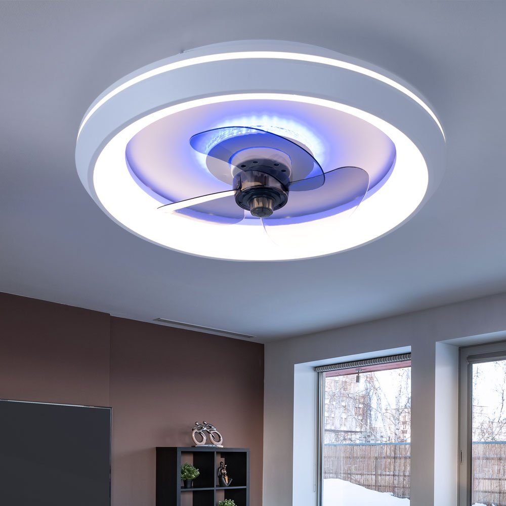 etc-shop Deckenventilator, Deckenventilator mit Licht Lampen mit Ventilator