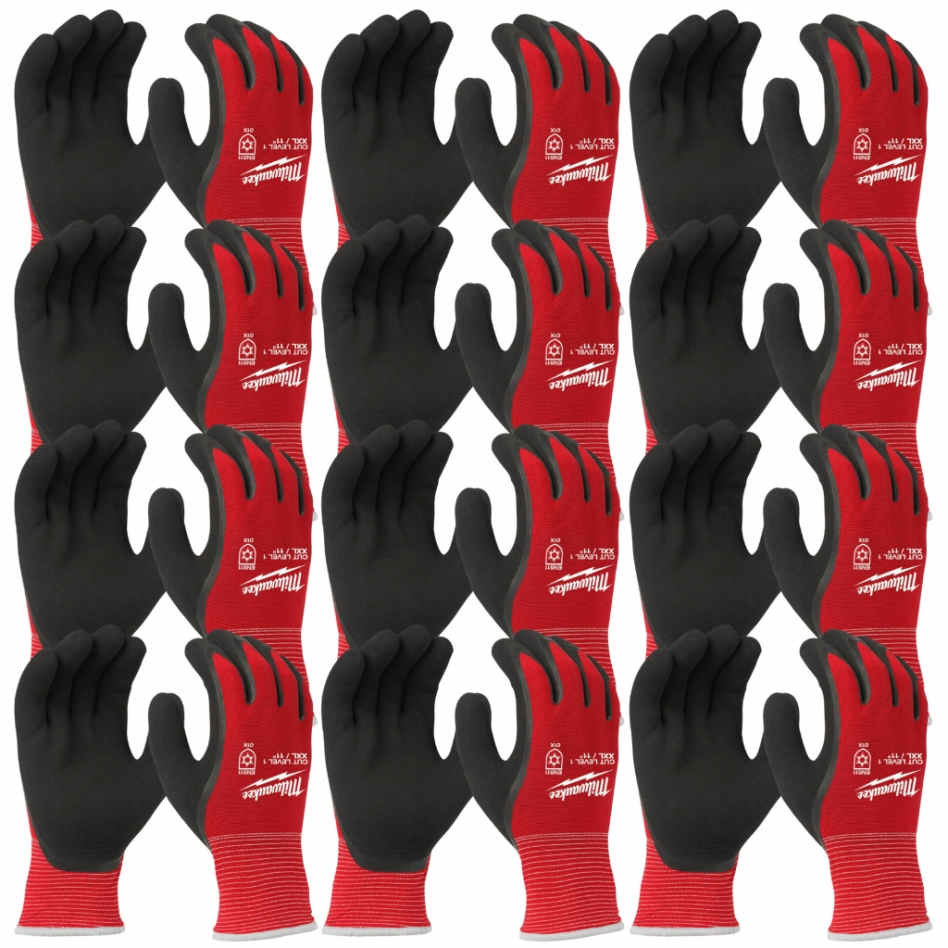 Milwaukee Accessories 4932471606 12 pari radnih rukavica umočenih u vodu veličina 8/M klasa rezanja 1