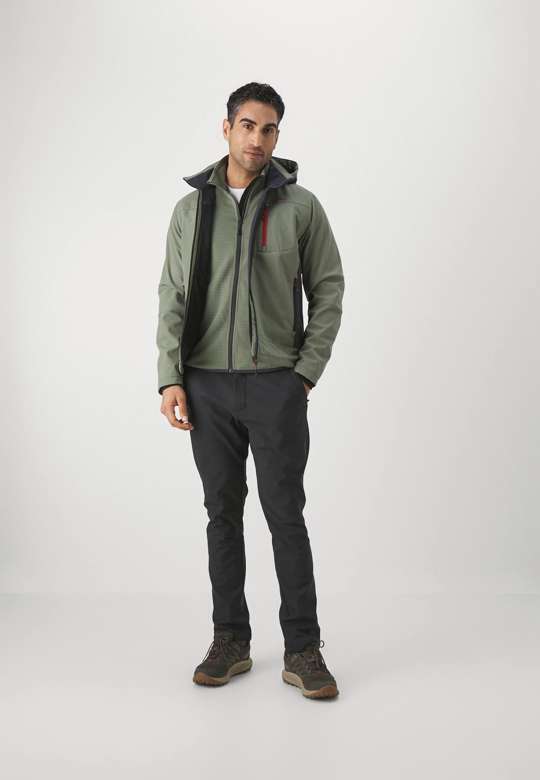 CHAQUETA CMP HOMBRE CON CREMALLERA Y CAPUCHA - Chaqueta softshell