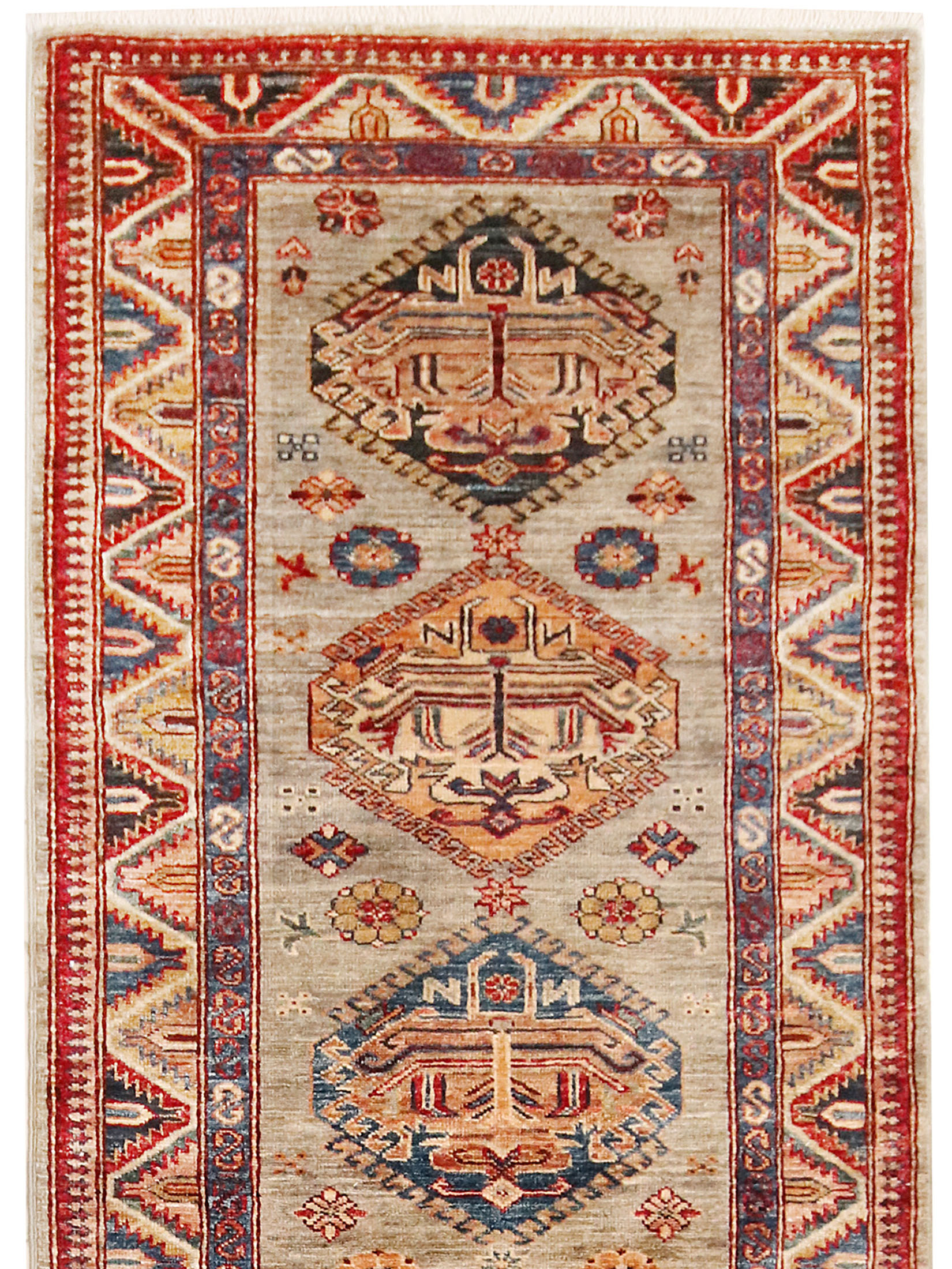 Kazak Ghazni ca. 84 x 242 cm, Unikat / Einzelstück