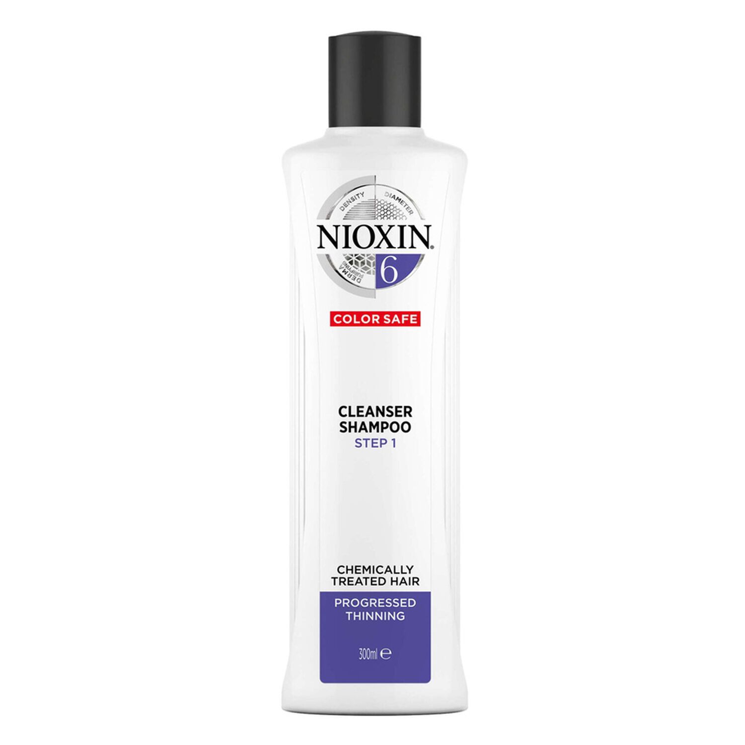 Nioxin Nioxin System 6 Shampoing Chute Avancée - Cheveux Sensibilisés et très Fins 300 ml
