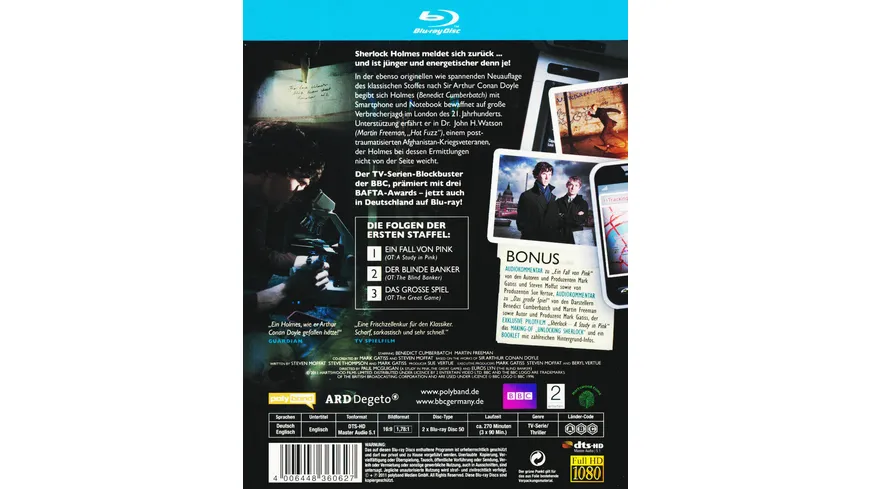Sherlock - Staffel 1  [2 BRs]