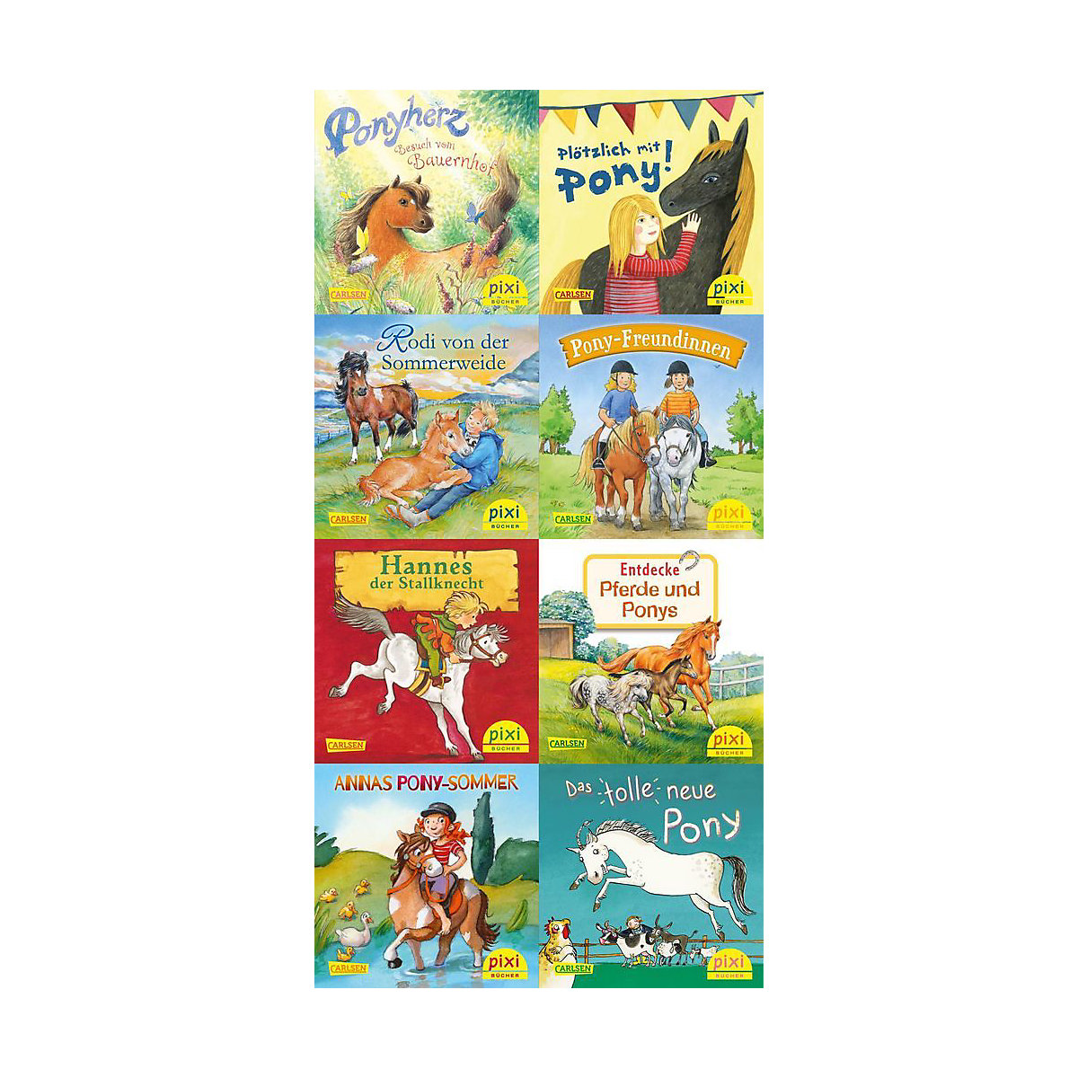 Pixi Bücher 2351-2358 (Ponygeschichten mit Pixi), 8 Hefte