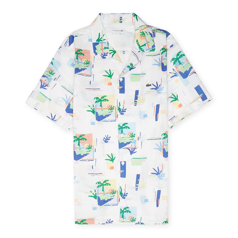 Lacoste Hawaii Shirt white