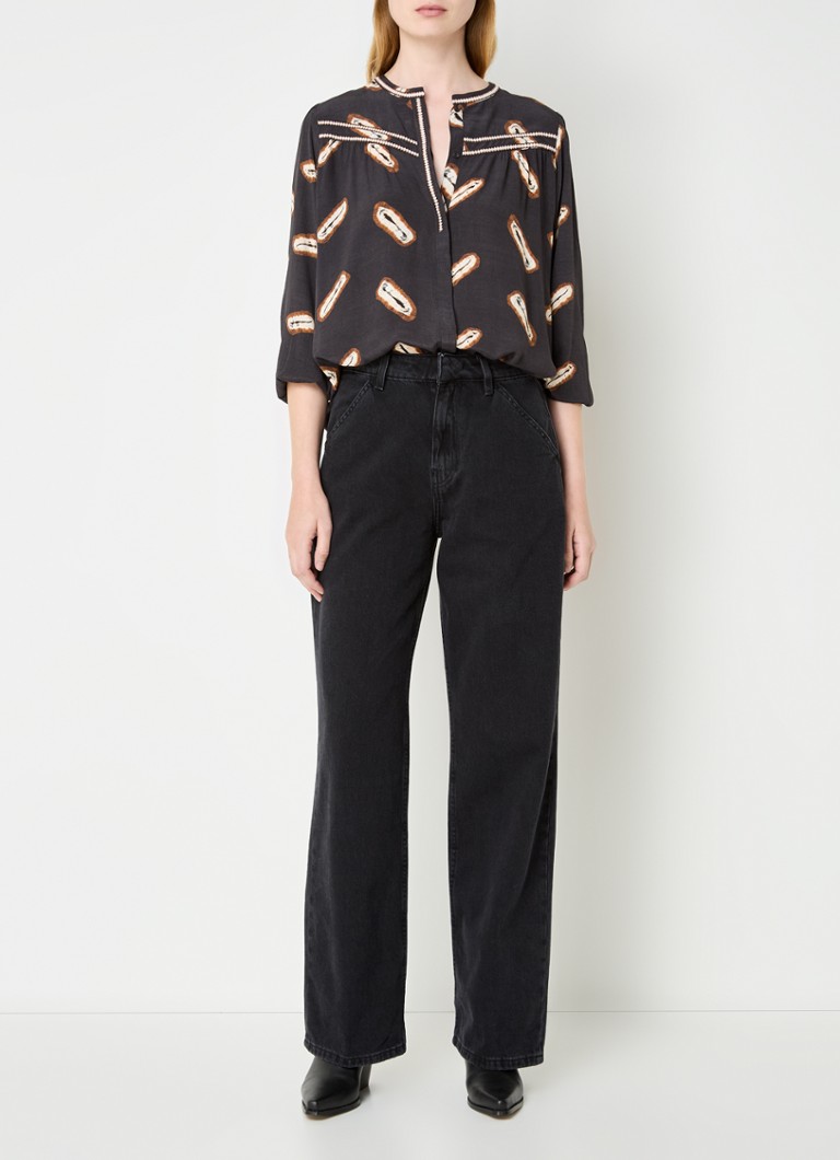 ba&sh Capella blouse with print