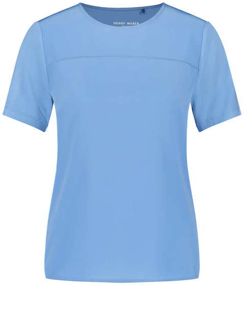 T-Shirt mit Material-Patch