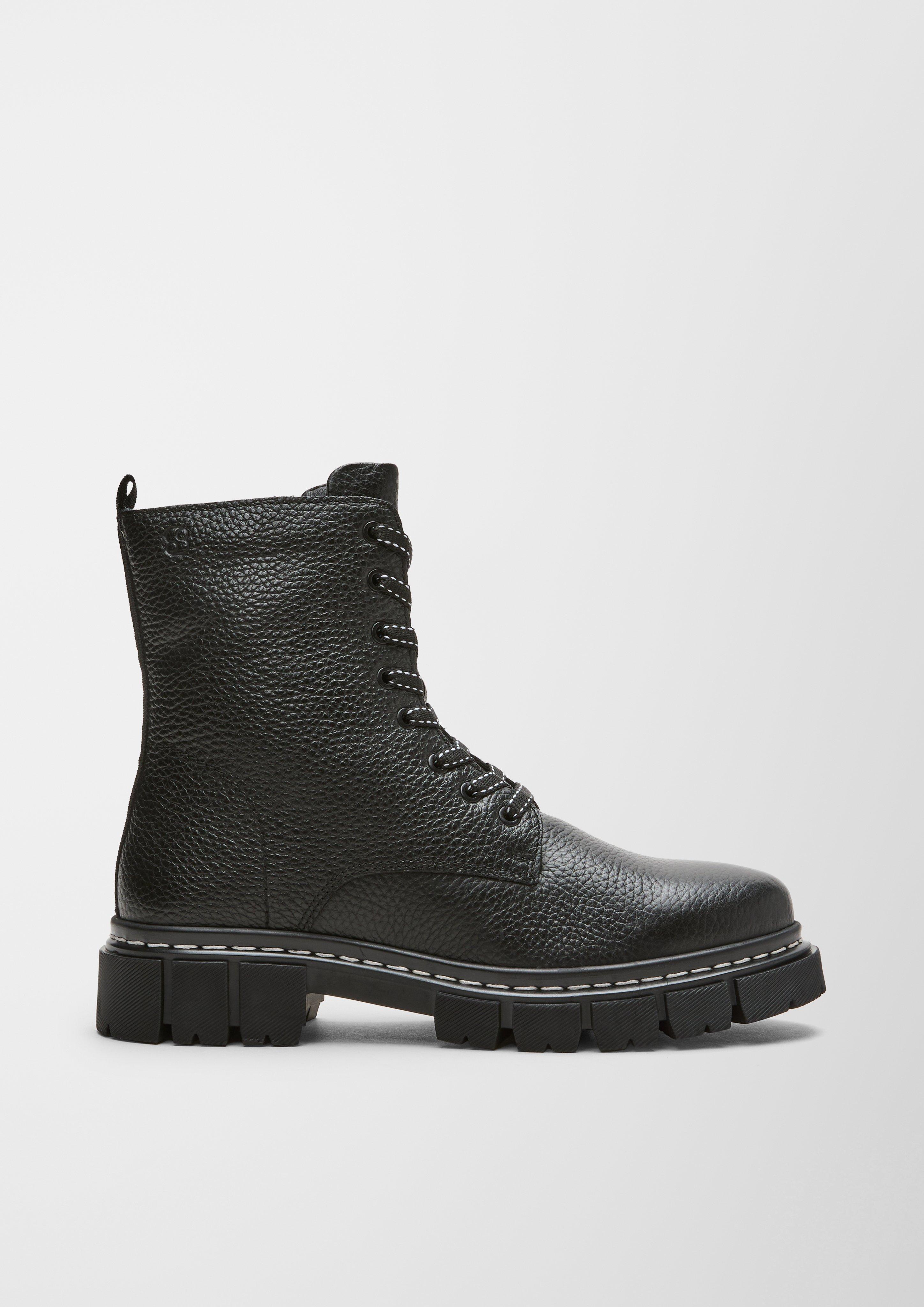 Gefütterte Lederboots  6006607-001