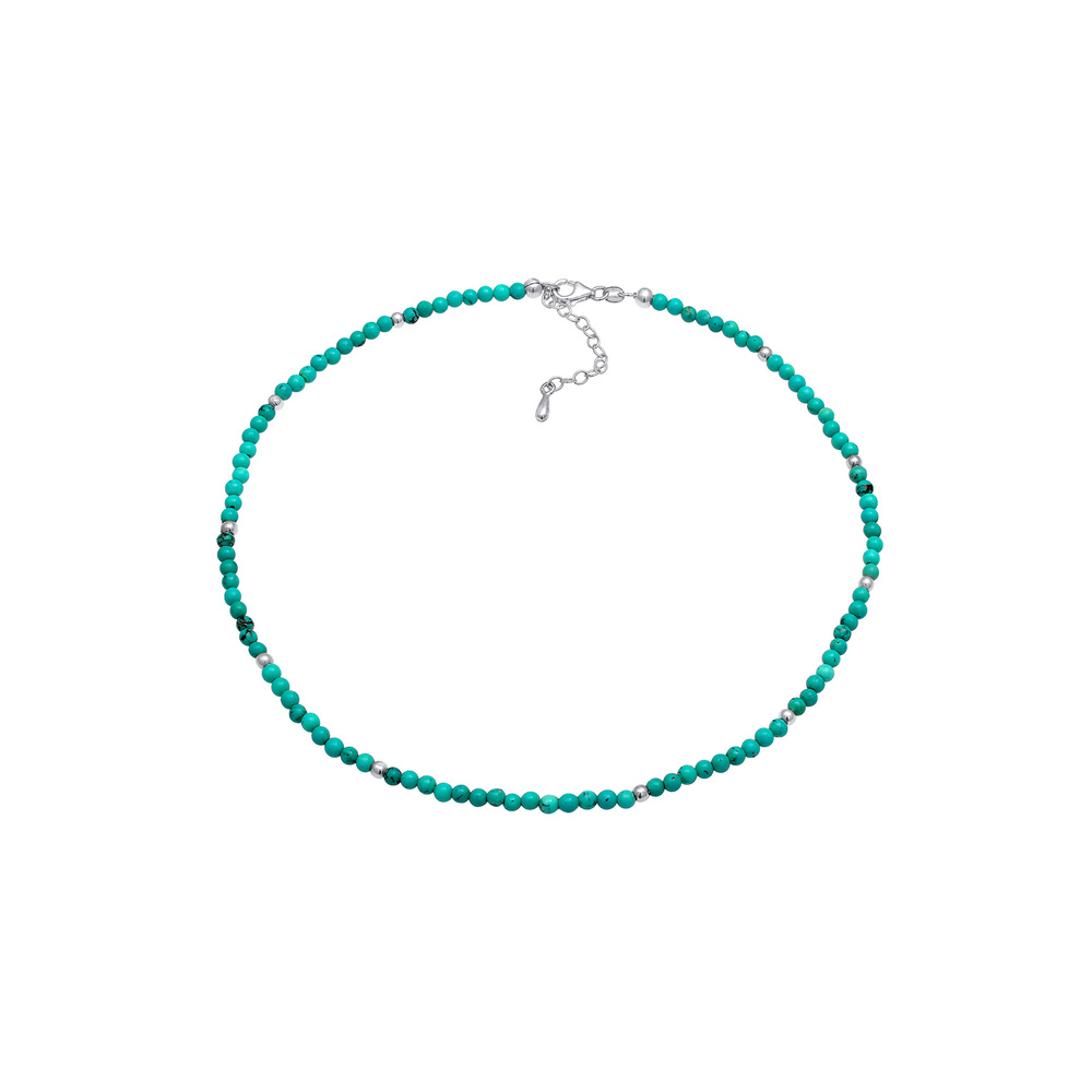 Nenalina Nenalina Collier Howlith Balls Turquoise Boho en argent sterling 925 collier