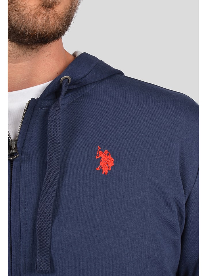 U.S. Polo Assn. Sweatjacke in Dunkelblau günstig kaufen