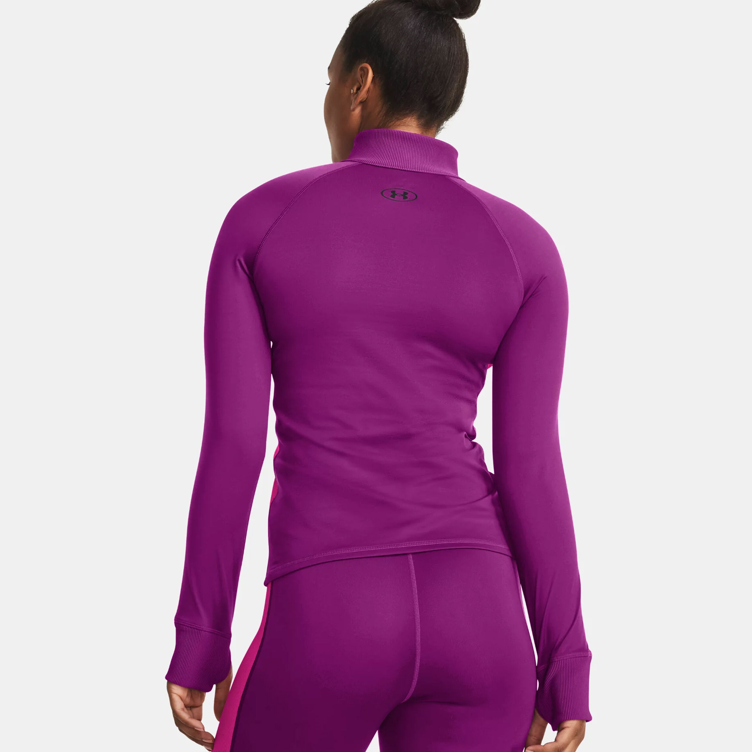 CW Half-Zip Longsleeve Damen - Lila, Pink