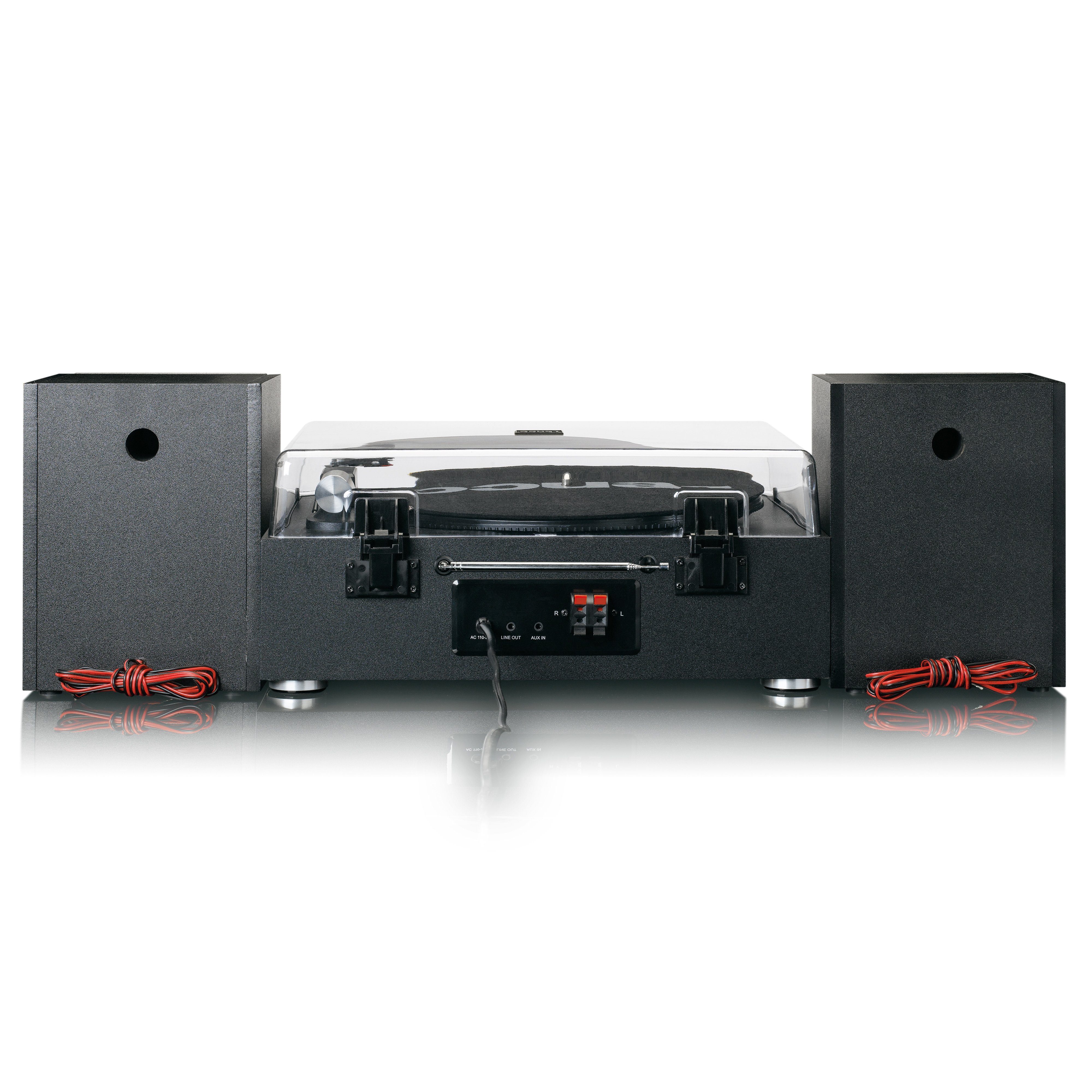 Lenco MC-460BK Radioplattenspieler (Riemenantrieb)