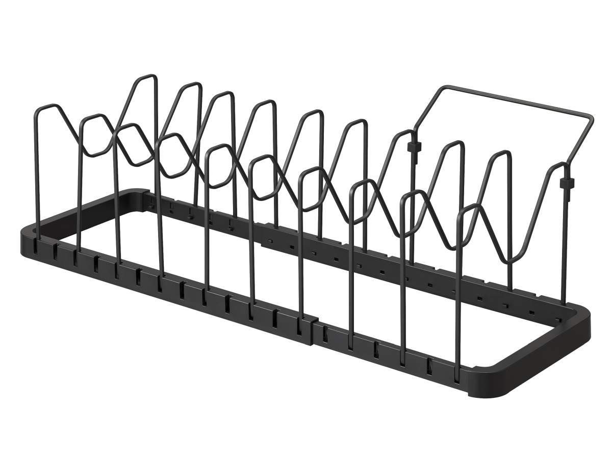 Yamazaki Schubladeneinsatz Tower, Kochtopf- und Deckelorganizer, verstellbar von 45 bis 82cm