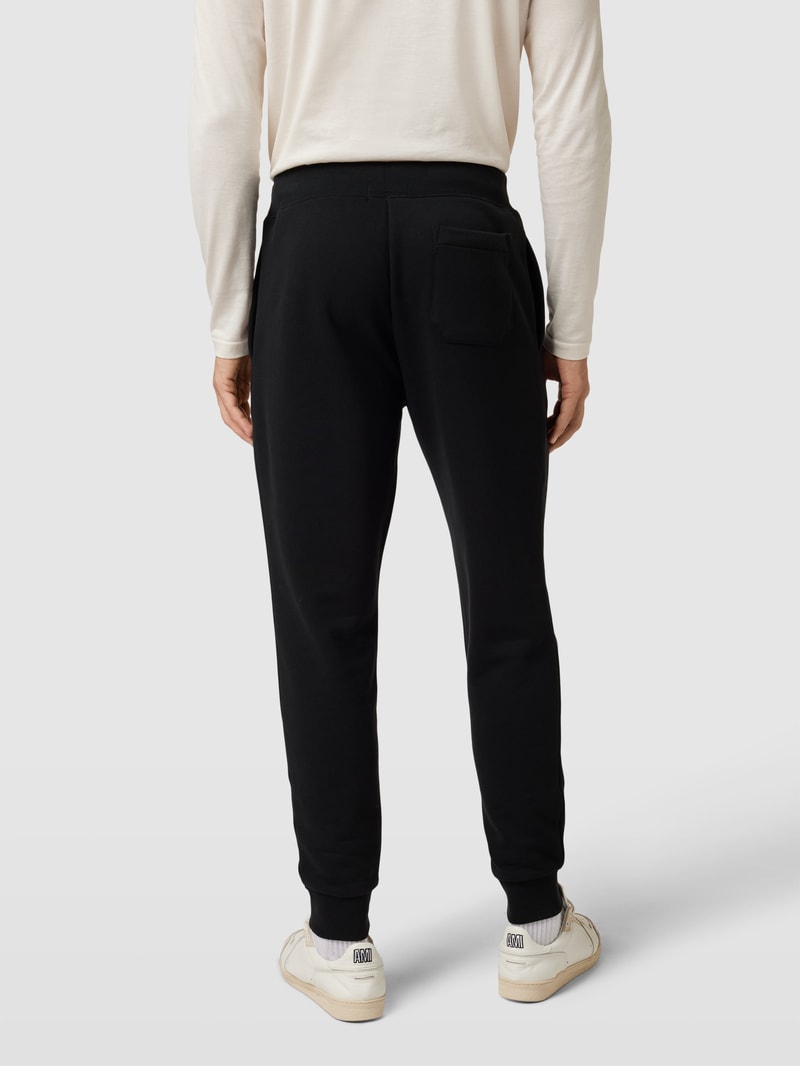 Sweatpants mit Label-Detail in schwarz