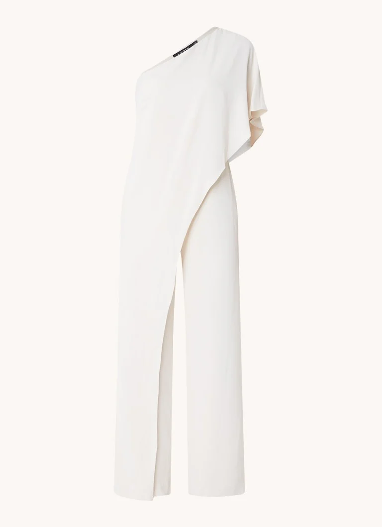 Ralph Lauren One-shoulder loose fit jumpsuit with flounce