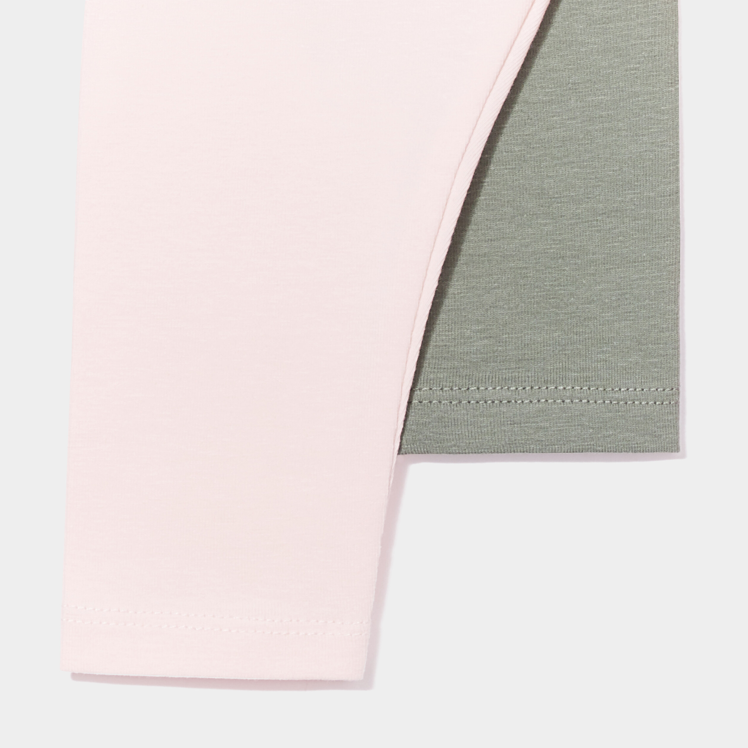 Lot 2 leggings vert kaki bébé fille | La Halle