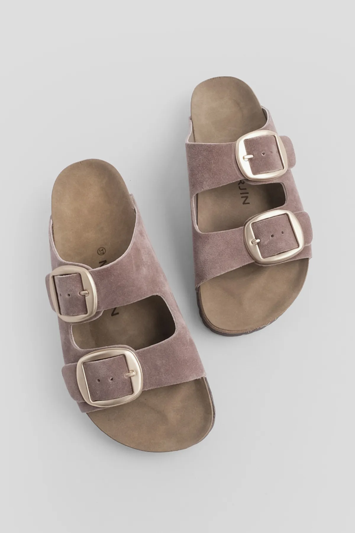 Marjin  Pantolette - Braun - Flacher Absatz