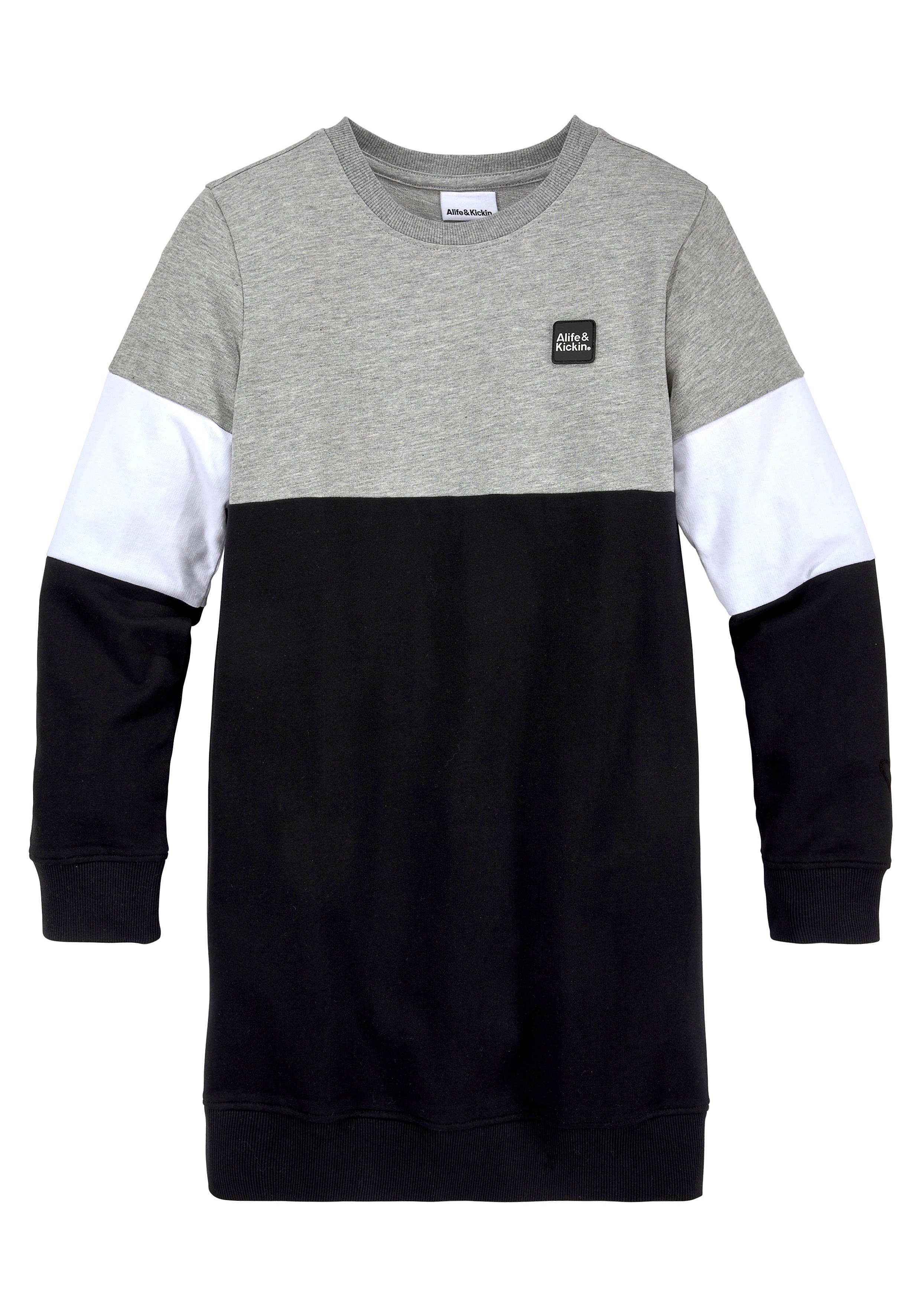 Alife & Kickin Sweatkleid mit coolem Colourblocking NEUE MARKE! Alife & Kickin für Kids.