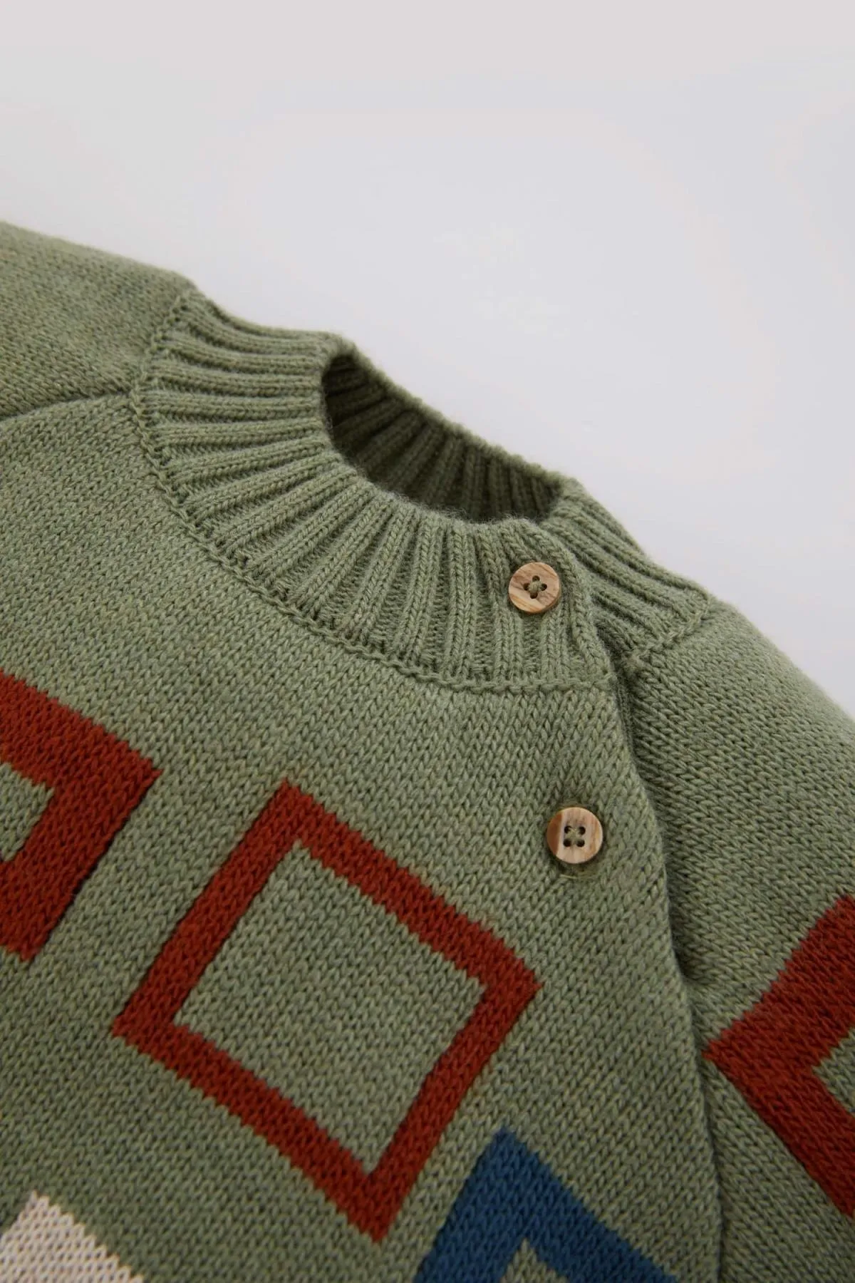DeFacto  Gemusterter Pullover für Babys (Jungen) A6940a523wn