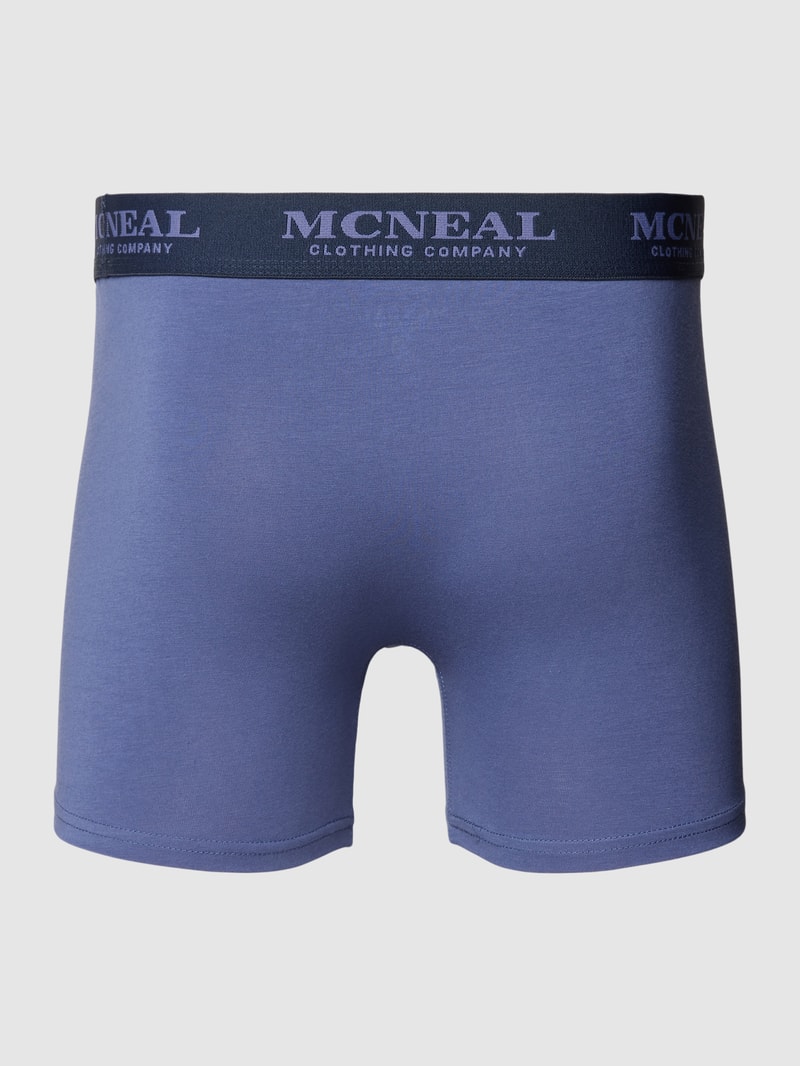 Boxershorts mit elastischem Bund im 3er-Pack in rauchblau