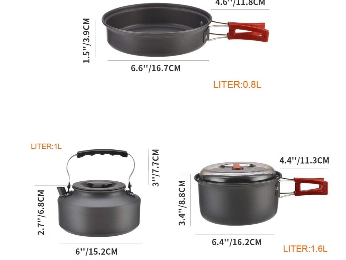 Bulin Aluminium 12-Teiliges Topfset