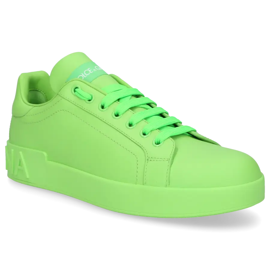 Dolce & Gabbana - Sneaker low PORTOFINO Nappaleder - grün