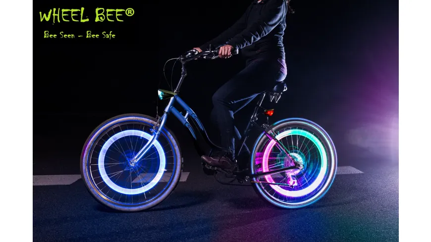 Schildkröt-Funsports - Wheel-Bee - LED-Bicycle Light - Galaxy Bee