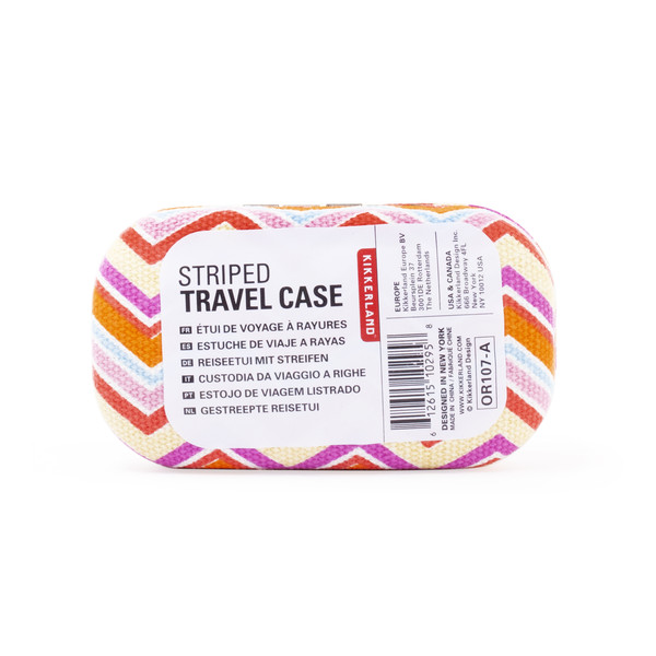 STRIPED TRAVEL CASE ASST - Etui