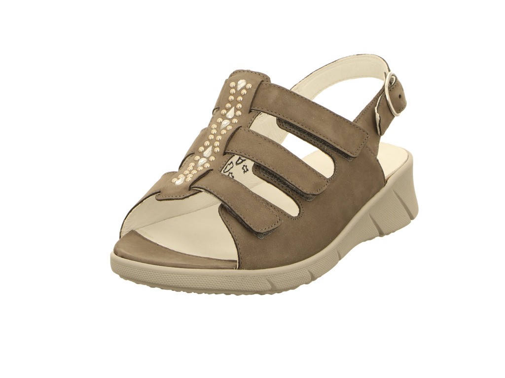 WALDLÄUFER Komfort Sandalen grau Kia