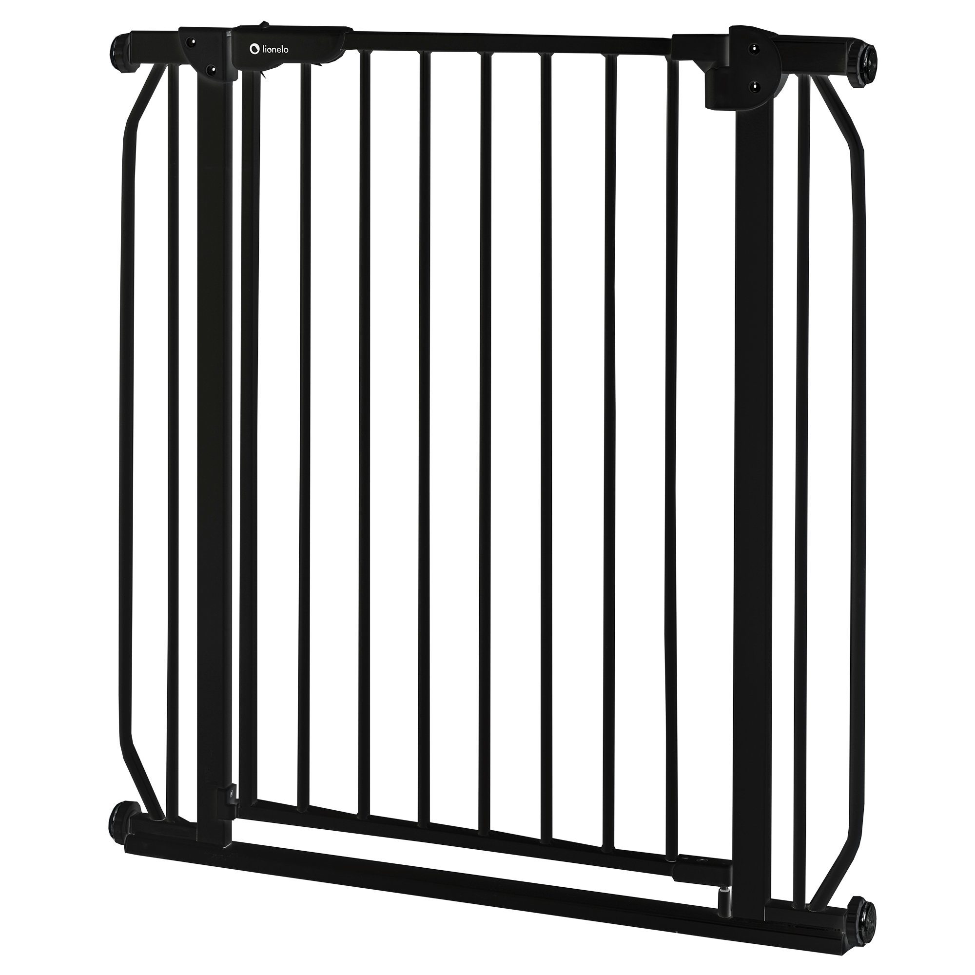 lionelo Türschutzgitter Truus Slim und Led (TOP), ohne Bohren Metall 90° Stop beidseitig schwenkbar 75-105cm