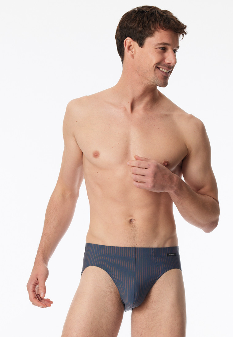 Supermini Micro-Qualität Nadelstreifen jeansblau - Pure Micro