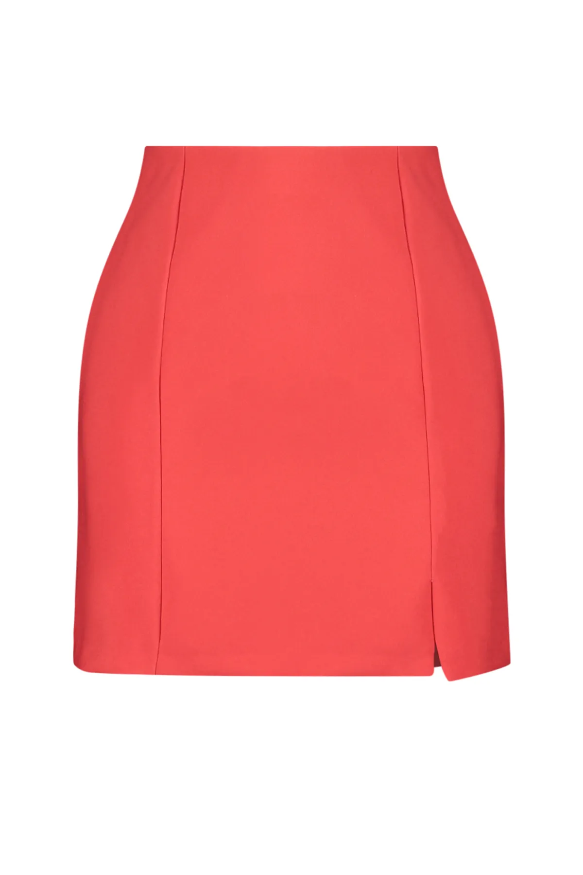 Trendyol Collection  Roter, geschlitzter, detaillierter Webrock TPRAW23ET00014