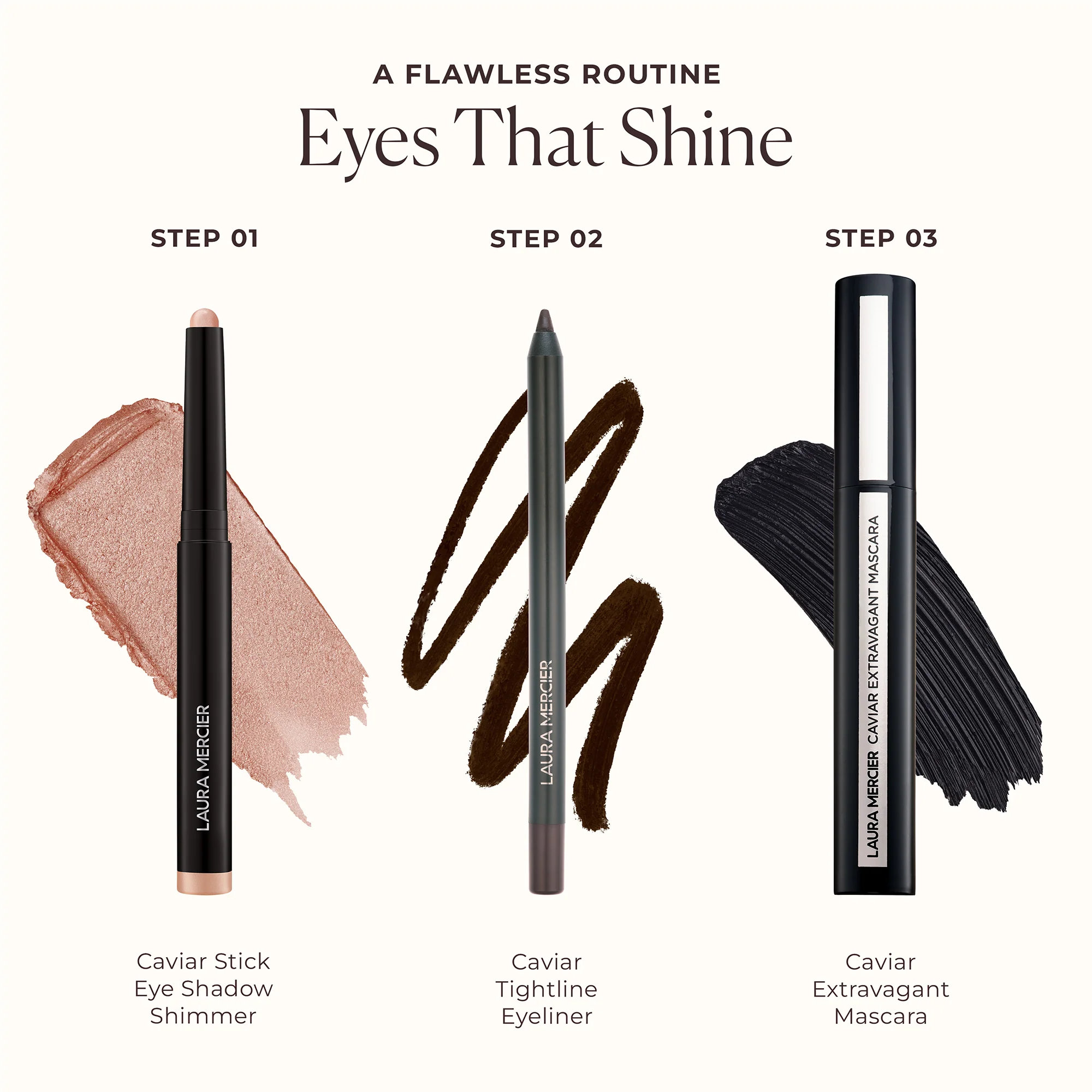 Očné tiene Caviar Stick Eye Color Shimmer - krémové očné tiene