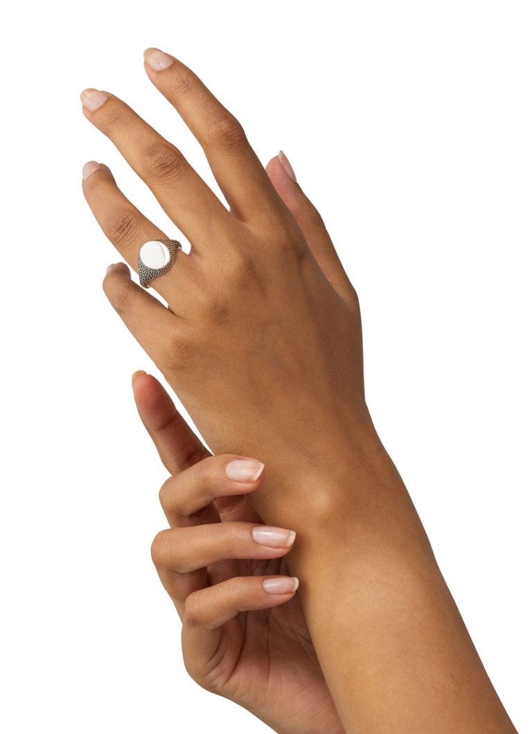 Buddha to Buddha  Ellen Signet ring van zilver
