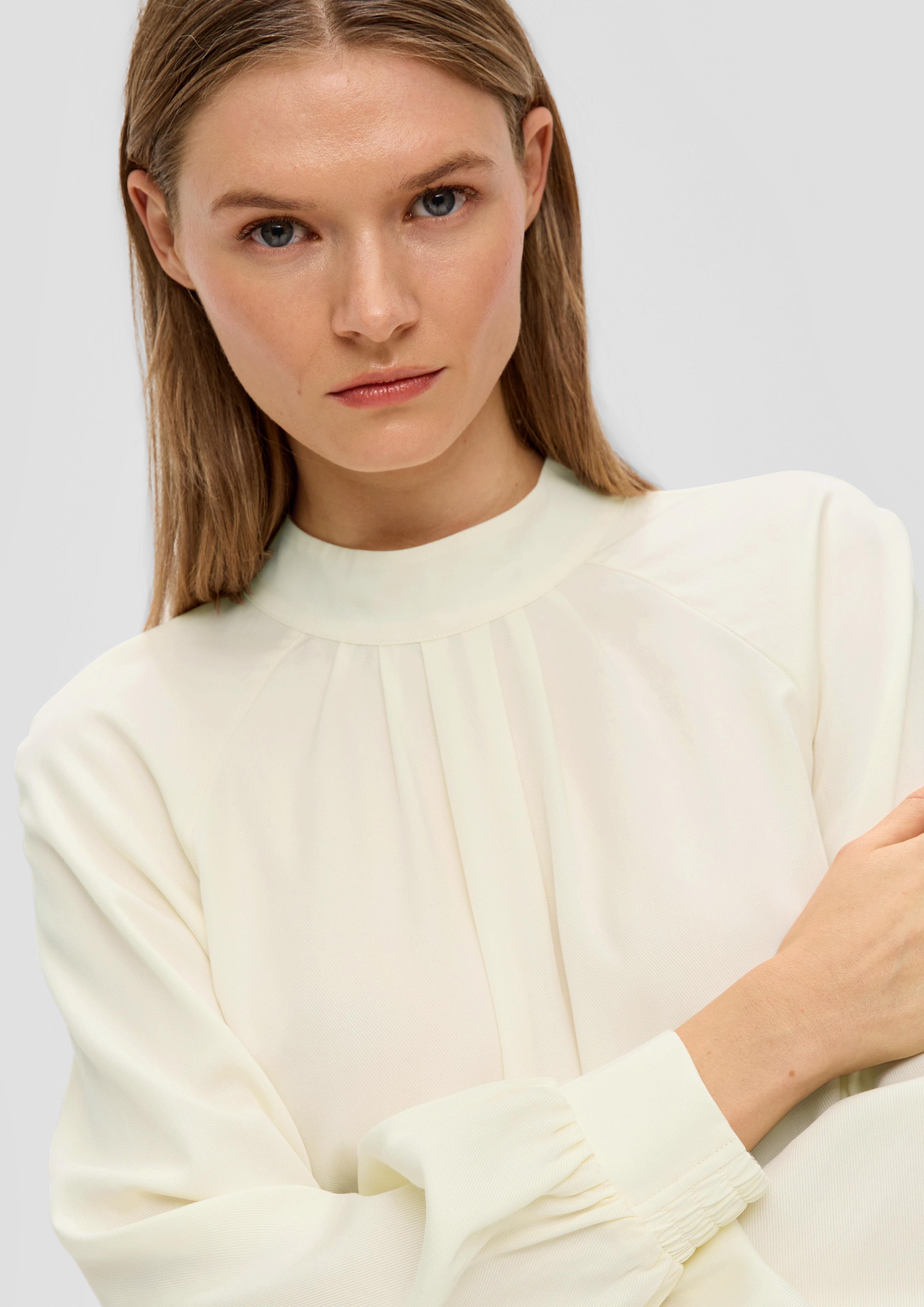 Hochgeschlossene Bluse aus Lyocell  2139172-0700