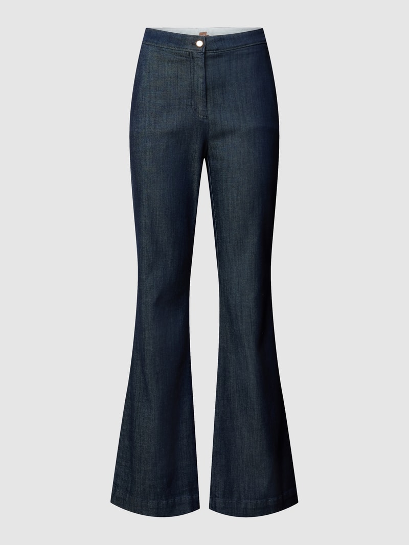 Flared Jeans mit französischen Eingrifftaschen Modell 'Taflera' in jeans