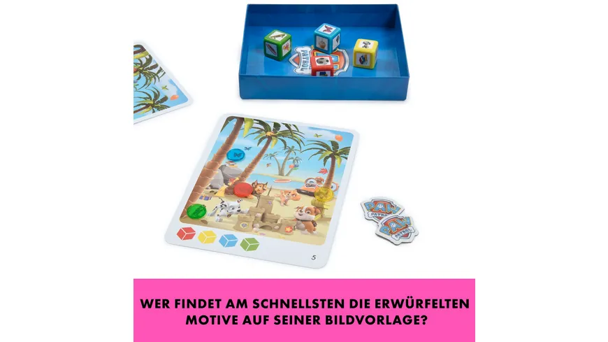 Spin Master Games Paw Patrol - Finders Seekers, das schnelle Suchspiel für aufgeweckte Fellfreunde, 2-4 Spieler