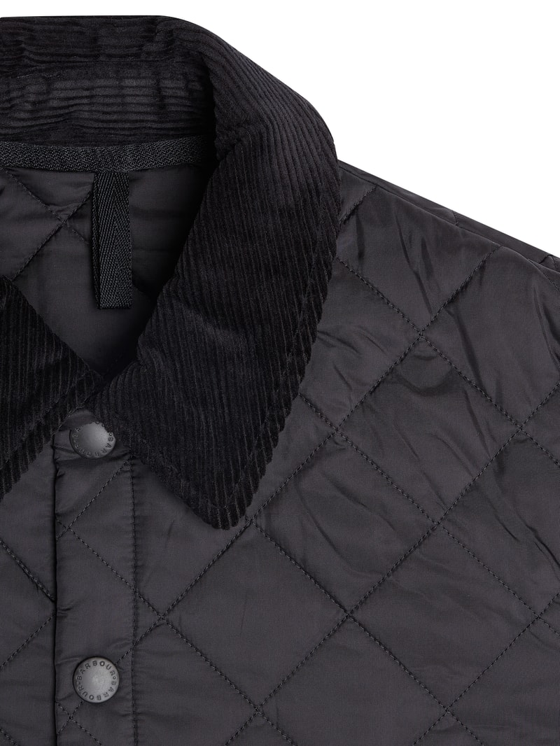 Steppjacke mit Wattierung in schwarz