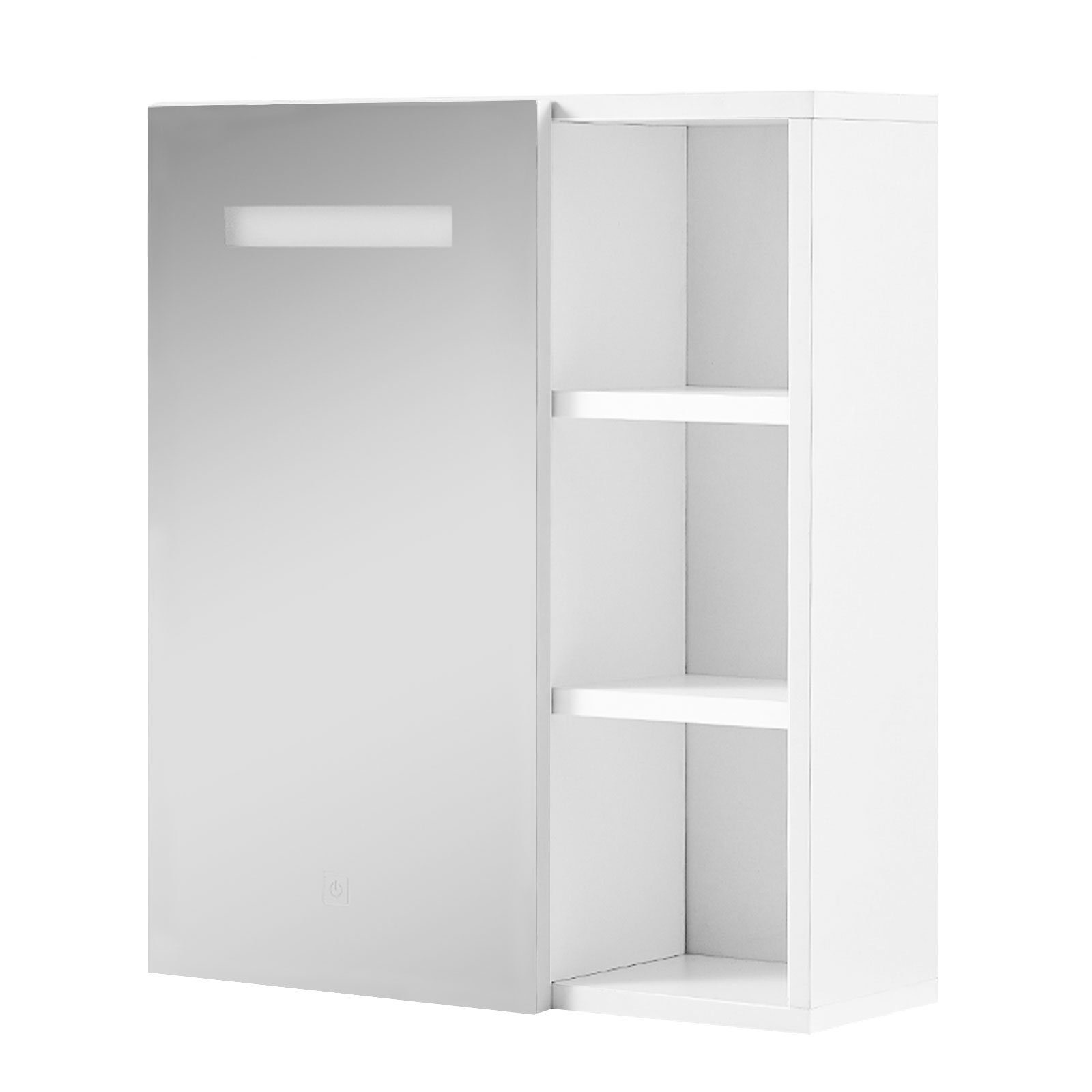 CLIPOP Badezimmerspiegelschrank Wandschrank (1er Set) 45x16.5x52cm Spiegelschrank, LED Spiegelschrank mit Touchschalter